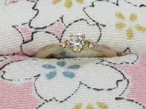婚約指輪、杢目金、エンゲージリング、富山、オーダーメイド